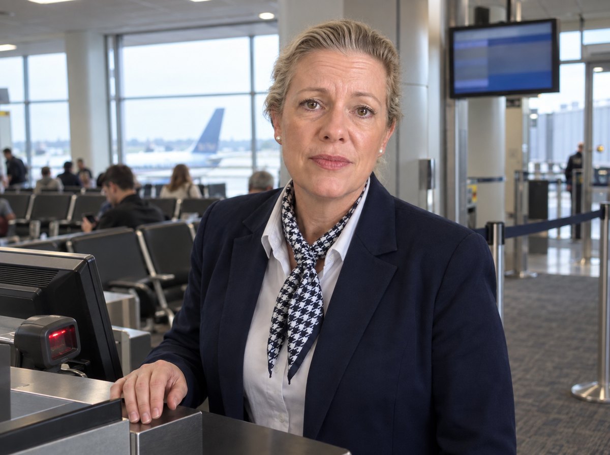 Sharon Dawson at the gate