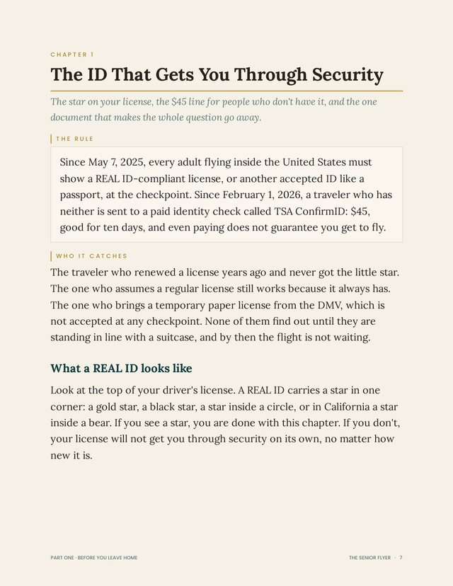 Page 7 of the Rule Book: chapter 1 as it opens.